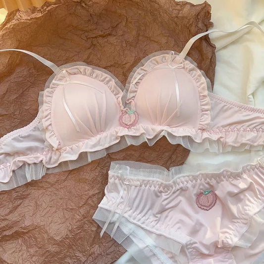 Cute lolita lingerie pastel design set