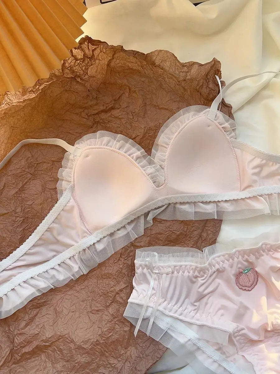 Cute lolita lingerie pastel design set