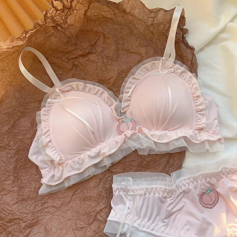 Cute lolita lingerie pastel design set