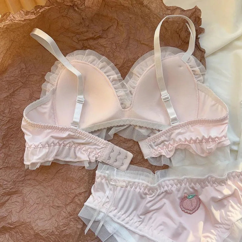 Cute lolita lingerie pastel design set