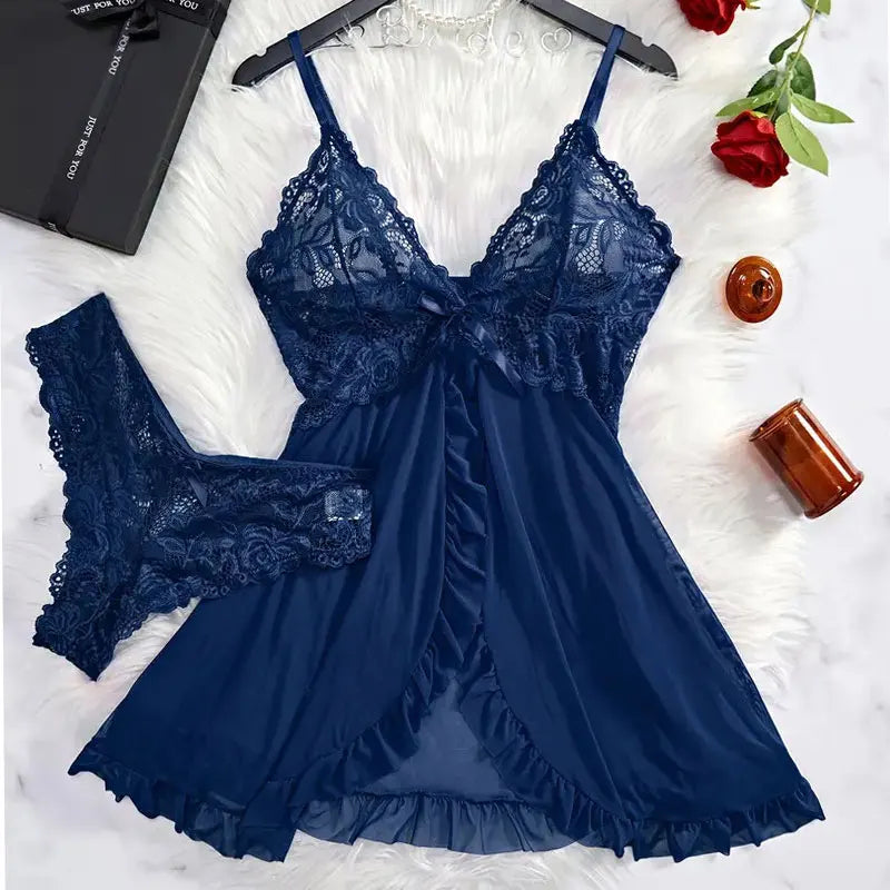 Sexy v-neck nightgown